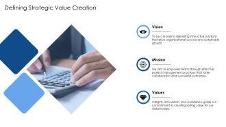 Strategic Value Creation Through PMO Maturity Cube PPT Mockup AT Adaptable Multipurpose