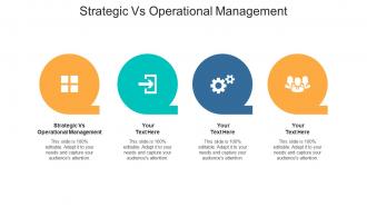 Strategic vs operational management ppt powerpoint presentation summary clipart cpb