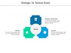 Strategic vs tactical goals ppt powerpoint presentation styles guide cpb