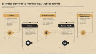 Strategic Website Development Essential Elements To Manage New Website Launch