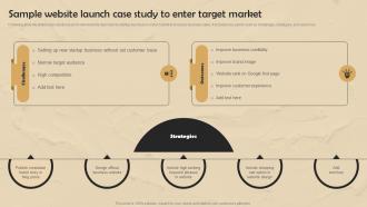 Strategic Website Development Sample Website Launch Case Study To Enter Target Market