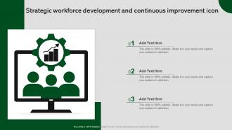 Strategic Workforce Development And Continuous Improvement Icon