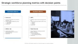Strategic Workforce Planning Metrics With Decision Points