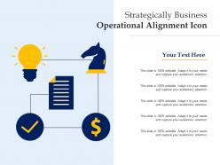 Strategically business operational alignment icon