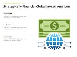Strategically financial global investment icon