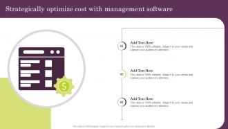Strategically Optimize Cost With Management Software