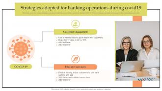 Strategies Adopted For Banking Operations During Covid19