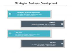 Strategies business development ppt powerpoint presentation slides samples cpb