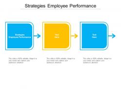 Strategies employee performance ppt powerpoint model design inspiration cpb