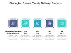 Strategies ensure timely delivery projects ppt powerpoint presentation gallery graphics template cpb