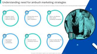 Strategies For Adopting Ambush Marketing Promotions Powerpoint Presentation Slides MKT CD V Captivating Compatible