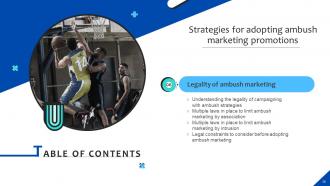 Strategies For Adopting Ambush Marketing Promotions Powerpoint Presentation Slides MKT CD V Colorful Researched