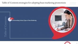 Strategies For Adopting Buzz Marketing Promotions Powerpoint Presentation Slides MKT CD V Adaptable Analytical