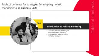 Strategies For Adopting Holistic Marketing To All Business Units Powerpoint Presentation Slides MKT CD V Editable Interactive