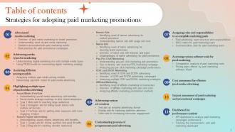 Strategies For Adopting Paid Marketing Promotions Powerpoint Presentation Slides MKT CD V Analytical Editable
