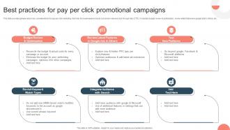 Strategies For Adopting PPC Best Practices For Pay Per Click Promotional Campaigns MKT SS V