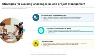 Strategies For Avoiding Challenges In Sculpting Success A Guide To Lean Project Management PM SS