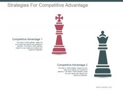 Strategies for competitive advantage powerpoint slide background