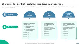Strategies For Conflict Resolution And Essential Guide To Stakeholder Management PM SS