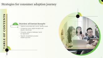 Strategies For Consumer Adoption Journey Powerpoint Presentation Slides Researched Colorful