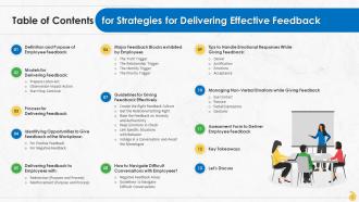 Strategies For Delivering Effective Feedback Training Ppt Researched Appealing