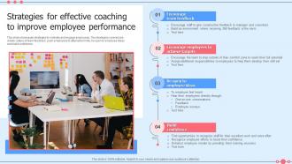 Strategies For Effective Coaching To Improve Employee Performance