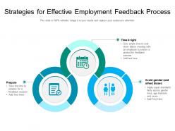 Strategies for effective employment feedback process