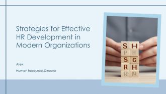 Strategies For Effective HR Development In Modern Organizations PPT Graphics AT