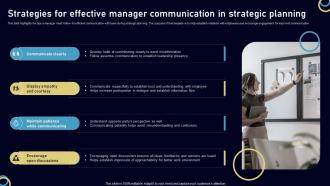 Strategies For Effective Manager Communication In Strategic Planning