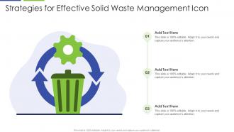 Strategies For Effective Solid Waste Management Icon