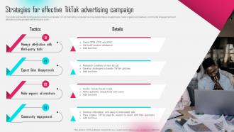 Strategies For Effective Tiktok Advertising Campaign Tiktok Influencer Marketing MKT SS V