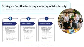 Strategies For Effectively Implementing Self Leadership