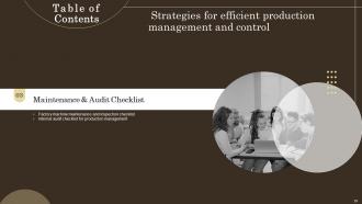 Strategies For Efficient Production Management And Control Powerpoint Presentation Slides Customizable Idea
