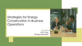 Strategies For Energy Conservation In Business Operations PPT Presentation AT