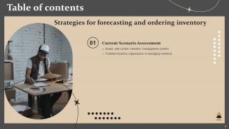 Strategies For Forecasting And Ordering Inventory Powerpoint Presentation Slides Editable Appealing