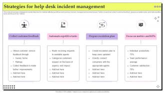 Strategies For Help Desk Incident Management