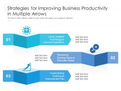 Strategies For Improving Business Productivity In Multiple Arrows