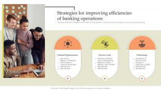 Strategies For Improving Efficiencies Of Banking Operations