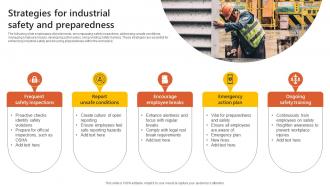 Strategies For Industrial Safety And Preparedness