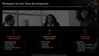 Strategies For Law Firm Development Legal And Law Associates Llp Company Profile
