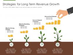Strategies for long term revenue growth