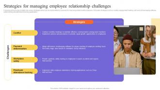 Strategies For Managing Employee Relationship Challenges Stakeholders Relationship Administration
