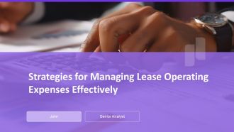 Strategies For Managing Lease Operating Expenses Effectively PPT Slides ACP