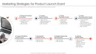 Strategies for new product launch marketing strategies for product launch event