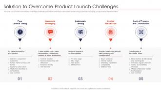 Strategies for new product launch solution to overcome product launch challenges