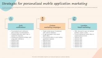 Strategies For Personalized Mobile Application Marketing Formulating Customized Marketing Strategic Plan