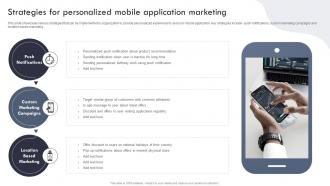 Strategies For Personalized Mobile Application Marketing Targeted Marketing Campaign For Enhancing