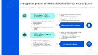 Strategies For Preventative Maintenance Of Industrial Equipment