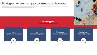 Strategies For Promoting Global Mindset At Business Product Expansion Steps