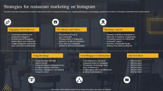 Strategies For Restaurant Marketing On Instagram Strategic Marketing Guide